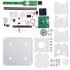 Kit de pantalla LED de matriz de puntos giratoria plana acrílico 51 microcontrolador soldado piezas de producción electrónica DIY