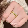 Anillo de Mariposa Cepillado de Lujo Ligero Nuevo Estilo Chino Nicho Alto Gama Anillo para Dedo Índice Nuevo Moda Retro Elegante Anillo