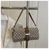 Bolsa cruzada de hombro pequeña cuadrada de moda popular nueva y moderna para otoño e invierno, de gran capacidad, con textura
