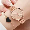 Explosiones de Comercio Exterior Moda Patrón Romano Diamante Reloj de Pulsera para Mujer Reloj de Pulsera de Cuarzo Brazalete Reloj de Pulsera para Mujer Fabricantes en stock