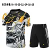 2526 Uniforme de Entrenamiento de Manga Corta del Real Madrid Uniforme de Fútbol de Manga Corta Infantil del Real Madrid Transpirable Set de Uniforme de Entrenamiento de Manga Corta del Real Madrid