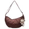 Cross-border Nova bolsa de casaco de algodão acolchoado de outono e inverno, bolsa feminina de nicho, bolsa de ombro transversal, bolsa de bolinho de massa de alta qualidade, tudo combinado