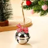 Adornos para Árbol de Navidad Coche de Navidad Colgante Regalo Campana Decoración Colgante Campana Campana de Metal con Lazo