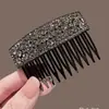 Peine Pinza para el Cabello con Moño Estampado de Leopardo, Peine de Alta Gama Exquisito, Accesorio de Pasador para Flequillo Lateral de Corona Alta
