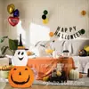 Abóbora Fantasma Dobrável Brilhante Decoração de Halloween para Exterior Adequada para Casa Interior e Exterior Pátio Varanda Decoração de Festa