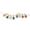 Colgante Chapado en Oro de 14K al por Mayor con Circonia de Colores Piedra de Nacimiento para Collares, Pendientes y Accesorios de Joyería DIY
