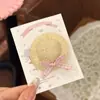 Chapéu de Palha Trançado com Laço de Verão Fofo e Compacto Mini Grampo de Cabelo Fofo Prendedor Bico de Pato Pequeno e Fresco