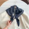 Bufanda Triángulo de Punto de Lana para Mujer Otoño e Invierno Caliente Pañuelo para la Cabeza Multifuncional Cálido Pequeña Bufanda Versátil para Mujer