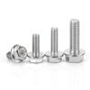 Fabricante-Tornillos de Brida Plana de Acero Inoxidable 304 Sin Dientes Pernos Hexagonales Exteriores Fondo Plano Superficie de Brida Brillante Sin Dientes