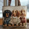 2026 Nova Série de Filhotes Transfronteiriça Estampa Digital Bolsa Tote Acolchoada de Ombro Fashion