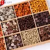 Cuentas de Madera con Forma de Animales Mixtos, Cuentas de Madera Natural, Accesorios de Materiales para Pulseras y Collares de Joyería Hecha a Mano