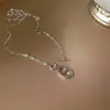 Collar de Nariz de Cerdo Casual, Lindo y Versátil para Mujeres, Lujo Accesible Diseño de Nicho Letras, Exquisita Cadena para Clavícula, Joyería para el Cuello de Niñas