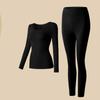 Para la dama de bienestar, cálido, ajustado, ropa interior para primavera y otoño, delgada, manga larga, embellecedora de la piel, traje de otoño e invierno, fino, versátil, cuello redondo