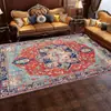 Alfombra retro persa para sala de estar estilo étnico manta para mesa de café sofá hogar área grande manta completa para dormitorio mesita de noche