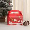Nueva Caja de Regalo Navideña Ciervo Caja de Regalo de Frutas de Papel Kraft Navideño Nochebuena Forma Creativa Caja de Regalo