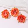 Cabeça de flor de hibisco para simulação DIY, adorno de cabeça para hanfu, parede de fundo de casamento, flor decorativa, guia DIY, flor artificial, arranjo de flores, ornamentos