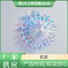 Local de fornecimento de fábrica pendurado bola de flores de néon decoração de festa de ano novo bola de flores de filme de néon