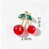 Liga de Gotejamento de Óleo Misto Pingente de Fruta Acessórios DIY Pulseira Brincos Acessórios Pingente de Cereja Morango Abacaxi