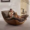 Diseñador Nórdico Creativo Moderno Minimalista Sala de Estar Sofá de Ocio Sillón Silla Sofá de Alto Nivel para Dormitorio en Casa