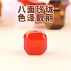 Cuentas de Piedra Ojo de Tigre Natural Cubos de Azúcar Cuentas Sueltas Pulsera de Ágata Roja y Blanca Facetada Accesorios Pulsera DIY Cuentas Cuadradas Cuentas Espaciadoras