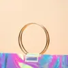 Sacola de presente para cosméticos bolsa tote com alça de anel em PVC bolsa tote transparente a laser colorida pode ser impressa logo