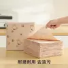 Paño de limpieza de estropajo para uso en la cocina, muy absorbente, sin pelusa, paño para lavar platos del hogar, no grasoso, fácil de limpiar, estropajo engrosado