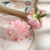 Sombrero de Peonía Quemada en el Borde Hecho a Mano DIY Accesorios para Ropa con Cabezas de Flores, Flores de Seda, Flores Artificiales, Decoración de Pared de Flores para Bodas
