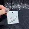 Brincos de Pérola Design S925 Agulha de Prata Inverno Zircônia Super Brilhante Galvanoplastia Ecológica Yiwu Joias Atacado