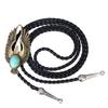 Collar con Colgante de Águila Corbata Bolo Turquesa Retro Accesorios Modernos para Hombre Collar Camiseta Corbata Bolo Estilo Americano