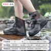 Funda impermeable para zapatos de mujer, antideslizante, de silicona, para días lluviosos, para botas de lluvia para niños y hombres, gruesa y resistente al desgaste.