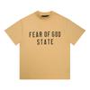 Essentials Hhh Marca Tendência Estilo Americano Verão Estampa de Letra Solta Casual Manga Curta Camiseta para Homens e Mulheres Ins