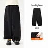 Pudding Haru Roupa de Outono Meninas Roupas Infantis Calças Simples Chegadas Novas de Outono 2026 Calças Casuais Infantis Quentes com Forro de Fleece