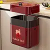 Cubo de basura de cocina, Montado en la pared, No requiere agacharse, Alto valor estético, Adecuado para residuos de cocina, Baño y Cesta para papel higiénico