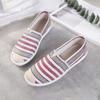 Zapatos de Tela del Viejo Pekín para Mujer Zapatos Individuales Suela Plana Pescador Perezoso 2023 Nuevo Estilo Coreano Zapatos Blancos Pequeños Zapatos Casuales de Lona