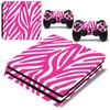 Pegatinas de color de cuerpo completo para consola de juegos PS4 Pro, pegatinas con temática de textura atractiva de comercio exterior, fáciles de pegar sin pegamento