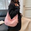 2024 Nueva Moda Bolso Bandolera Commuter Pequeño Multitud Gran Capacidad Bolso Dumpling Casual Combinable Pana Portátil