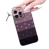 Funda Creativa para Teléfono con Empalme de Color Degradado en Forma de Corazón Adecuada para Apple 17, Funda para iPhone 16 de Cobertura Total Anti-Caídas