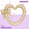 Globos huecos en forma de corazón con lazo transfronterizos en colores sólidos mate para decoración de escenas del Día de San Valentín y cumpleaños, venta al por mayor
