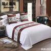 Caminho de Cama de Luxo para Hotéis Cinco Estrelas, Bandeira de Cama para Pensão, Colcha de Cama de Luxo Leve, Toalha Estilo Hotel