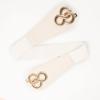 Novo cinto elástico feminino vintage fivela torcida Tribunal cintura larga selo com saia casaco cinto decorativo fabricantes