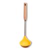 Utensilios de Cocina de Silicona de Grado Alimenticio Resistentes a Altas Temperaturas, Juego de 4 Piezas, Espátula para Cocinar, Cucharón para Sopa, Espátula para Cocinar, Espátula de Silicona para el Hogar, Cuchara para Freír