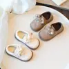 Zapatos de Princesa para Niña Estilo Nuevo Primavera/Otoño 2026 Suela Suave Zapatos de Cuero para Niña Lazo de Moda Casual Zapatos para Bebé Niña
