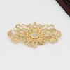 Zhongxing accesorios para tocado diy patrón de nube tocado pasador de pelo retro nube auspiciosa candado Ruyi borla candado pequeño de oro corona de pelo de novia