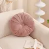 Cojín Redondo con Forma de Calabaza, Cojín Grueso y Grande para Sofá, Futón Plegable con Pliegues para Ventana Saliente de Sala de Estar, Cómodo Cojín de Asiento para Tatami