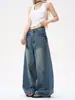 Jeans para Hombre Alta Calidad 2026 Hombres y Mujeres Mezclilla Pierna Ancha Holgados Jeans Pareja Pantalones Largos