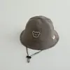 Gorro de Bebé Estilo Coreano Primavera y Otoño Delgado Lindo Oso Sombrero de Pescador Verano Exterior Protector Solar Sombrero de Sol para Bebés y Niños Pequeños
