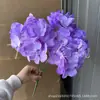 Flores Artificiales, Ramo de Hortensias de 5 Cabezas, Verano Interminable, 27 Piezas, Materiales Florales para Decoración de Bodas y Hogar, Flores de Cinco Cabezas