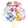 Enchimento de Balão com Lantejoulas Festa de Aniversário Casamento Decoração Arranjo de Cena 12 polegadas Redondo Material de Látex