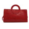 Bolso de Mano con Anillo de Moda 2024 Primavera y Verano Nueva Moda Color Sólido Maletín de Mano para Desplazamientos Bolso Bandolera Cruzado para el Hombro