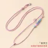 Cuerda para Colgante Flor de Durazno Joyería de Oro Tejida a Mano Cuerda de Collar de Cuentas Calabaza Colgante de Jade Cuerda de Cristal Venta al por Mayor